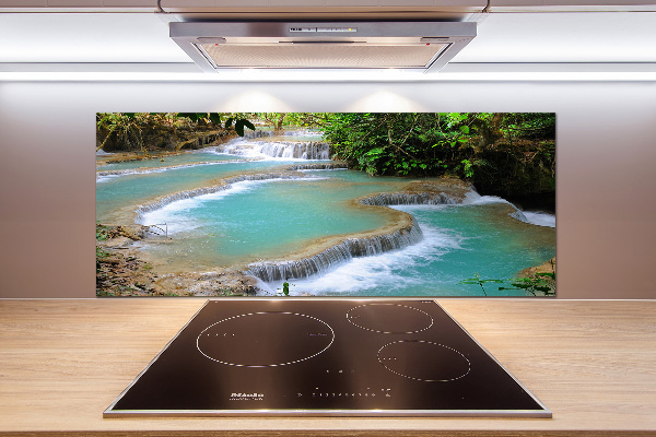 Spatplaat keuken Waterval in het bos