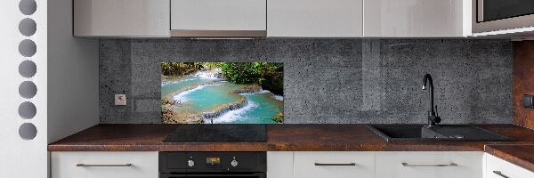 Spatplaat keuken Waterval in het bos