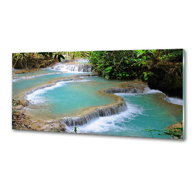 Spatplaat keuken Waterval in het bos