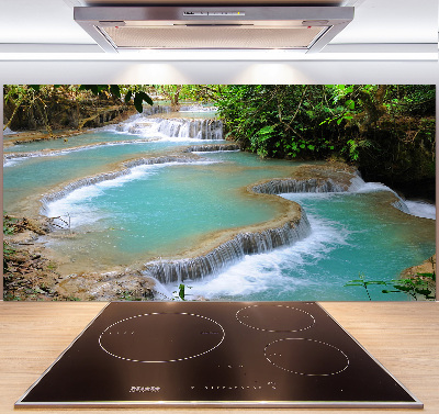 Spatplaat keuken Waterval in het bos