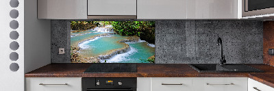 Spatplaat keuken Waterval in het bos