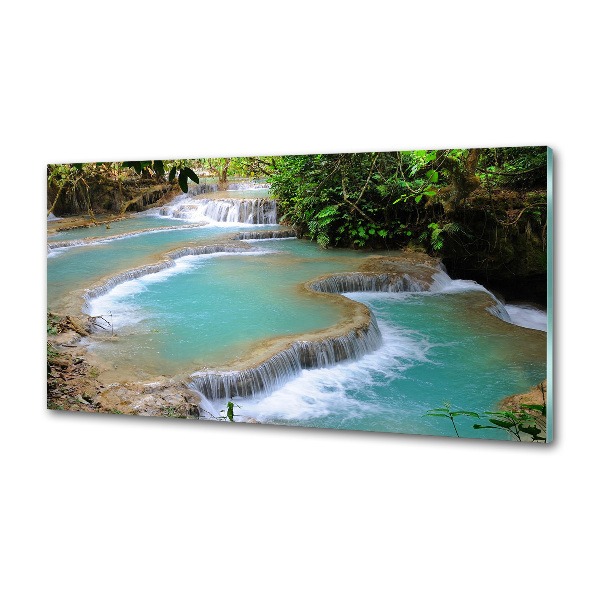 Spatplaat keuken Waterval in het bos