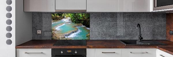 Spatplaat keuken Waterval in het bos