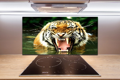 Keuken achterwand Brullende tijger
