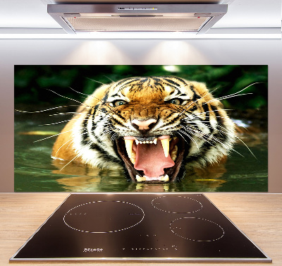 Keuken achterwand Brullende tijger