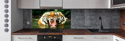 Keuken achterwand Brullende tijger