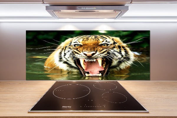 Keuken achterwand Brullende tijger
