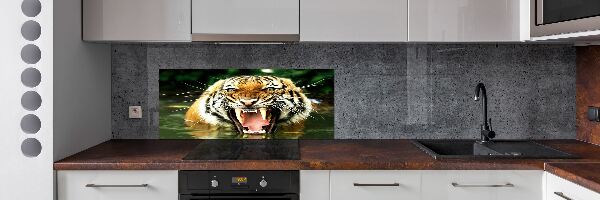 Keuken achterwand Brullende tijger