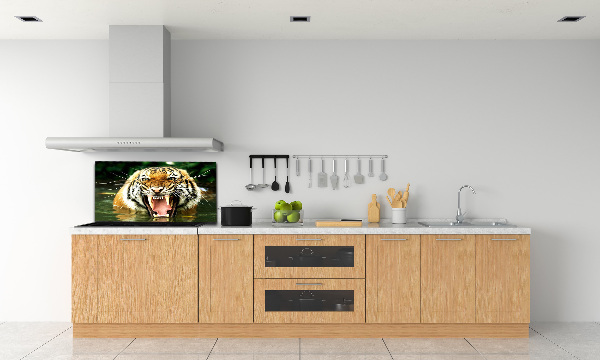 Keuken achterwand Brullende tijger