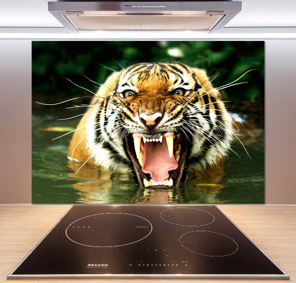 Keuken achterwand Brullende tijger