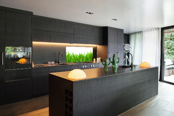 Achterwand keuken Gras
