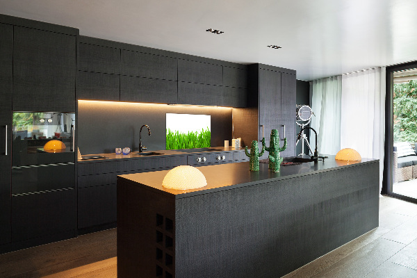 Achterwand keuken Gras