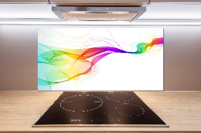 Glazen achterwand keuken Kleurrijke abstractie