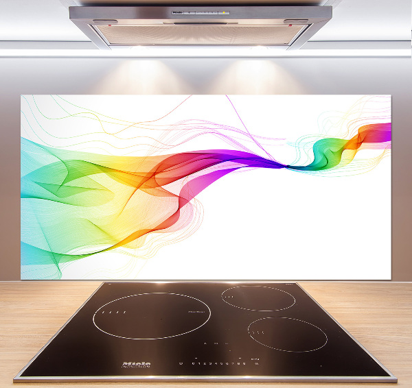 Glazen achterwand keuken Kleurrijke abstractie
