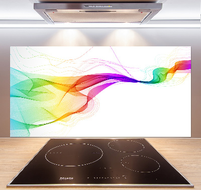 Glazen achterwand keuken Kleurrijke abstractie