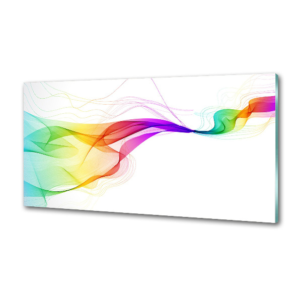 Glazen achterwand keuken Kleurrijke abstractie