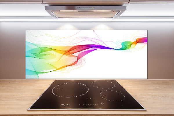 Glazen achterwand keuken Kleurrijke abstractie