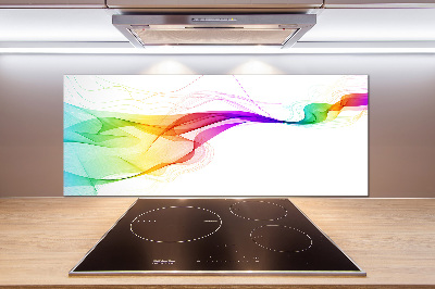 Glazen achterwand keuken Kleurrijke abstractie