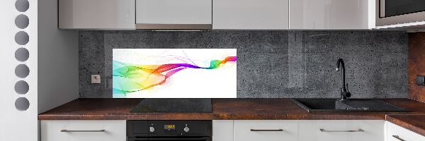 Glazen achterwand keuken Kleurrijke abstractie