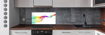 Glazen achterwand keuken Kleurrijke abstractie