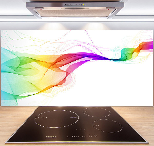 Glazen achterwand keuken Kleurrijke abstractie