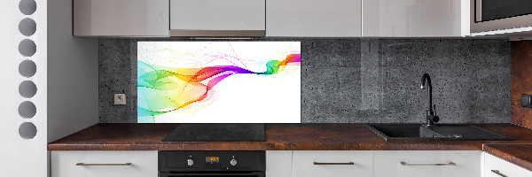 Glazen achterwand keuken Kleurrijke abstractie