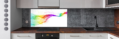 Glazen achterwand keuken Kleurrijke abstractie