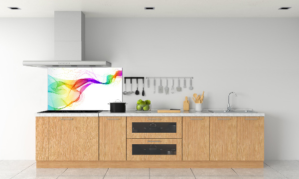 Glazen achterwand keuken Kleurrijke abstractie