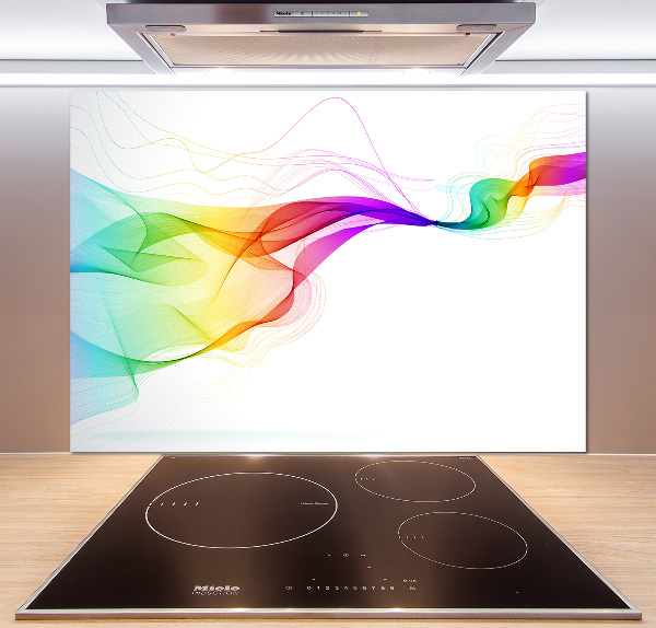 Glazen achterwand keuken Kleurrijke abstractie