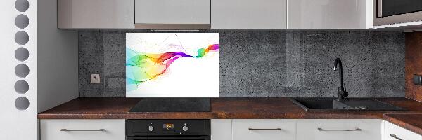 Glazen achterwand keuken Kleurrijke abstractie