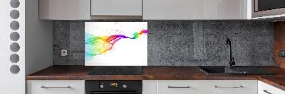 Glazen achterwand keuken Kleurrijke abstractie