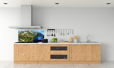 Achterwand keuken Een vallei in de bergen