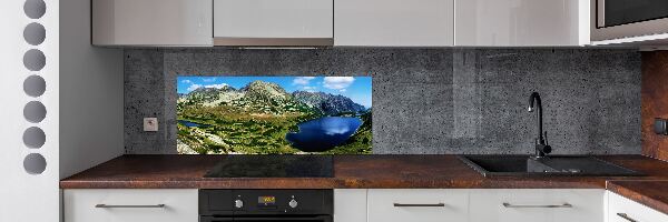Achterwand keuken Een vallei in de bergen