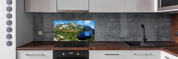 Achterwand keuken Een vallei in de bergen