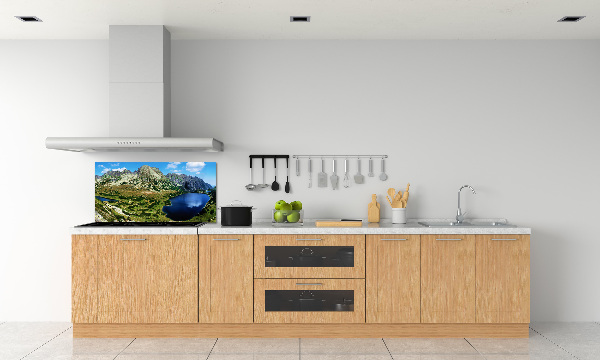 Achterwand keuken Een vallei in de bergen