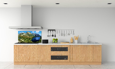 Achterwand keuken Een vallei in de bergen