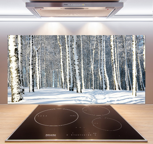 Keuken achterwand Bos in de winter