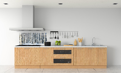 Keuken achterwand Bos in de winter