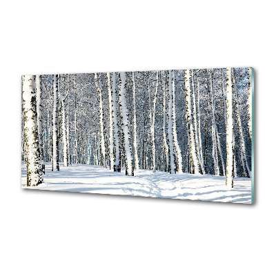 Keuken achterwand Bos in de winter