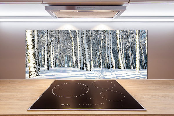 Keuken achterwand Bos in de winter