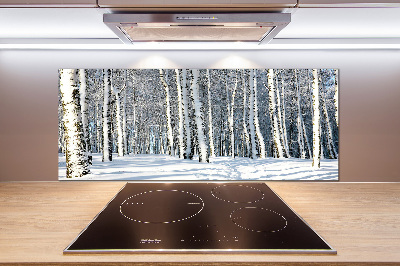Keuken achterwand Bos in de winter