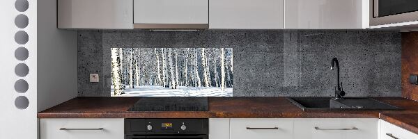 Keuken achterwand Bos in de winter