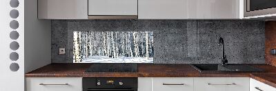 Keuken achterwand Bos in de winter