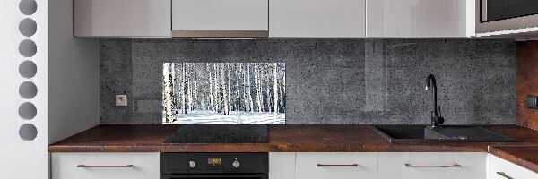 Keuken achterwand Bos in de winter