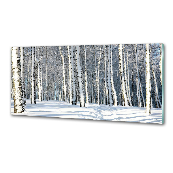 Panel między meble w kuchni Las zimą