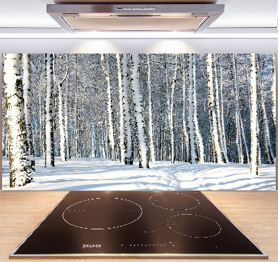 Keuken achterwand Bos in de winter