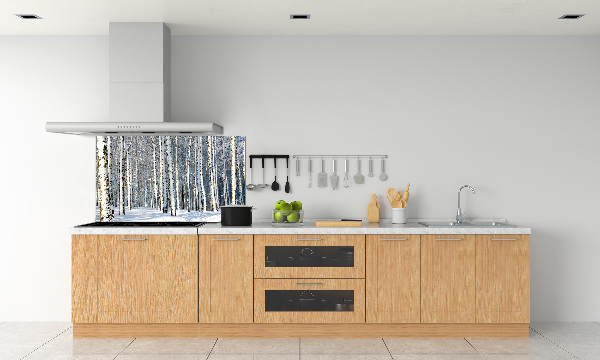 Keuken achterwand Bos in de winter
