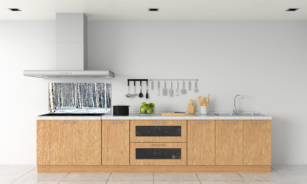 Keuken achterwand Bos in de winter