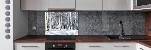 Keuken achterwand Bos in de winter