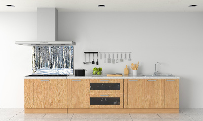 Keuken achterwand Bos in de winter